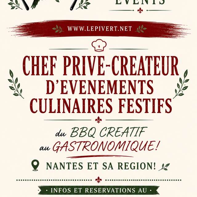 Chef privé - Le Pivert Food Events