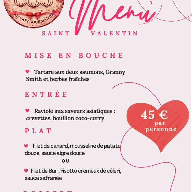 Votre menu de la Saint-Valentin aux petits oignons