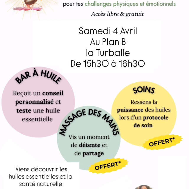 Atelier : découverte des huiles essentielles