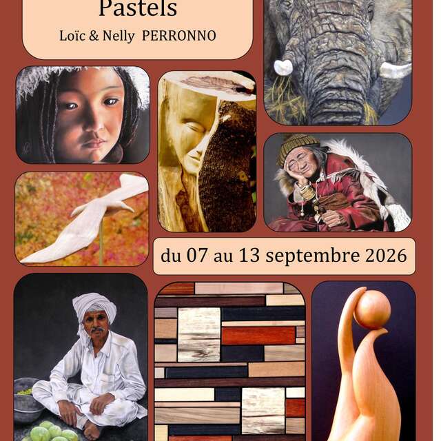 Exposition : sculptures sur bois et pastels