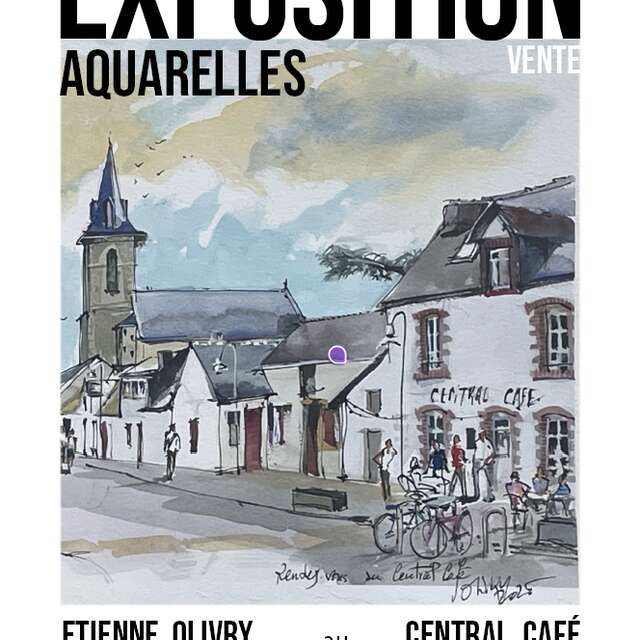 Exposition  "Etienne Olivry, aquarelles locales"