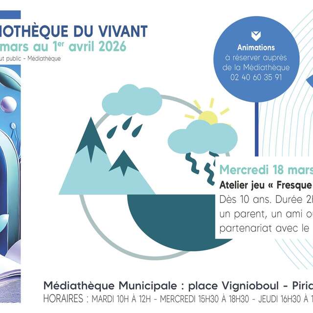 Atelier "Fresque de l'eau junior" - Bibliothèque du vivant - De la graine à l’édition