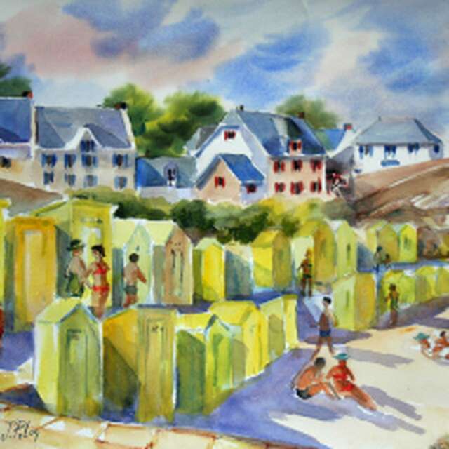 Ausstellung der Aquarellmalerin Jacqueline PELON