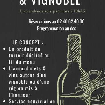 Soirées Terroir et vignoble au restaurant le Saint-Christophe