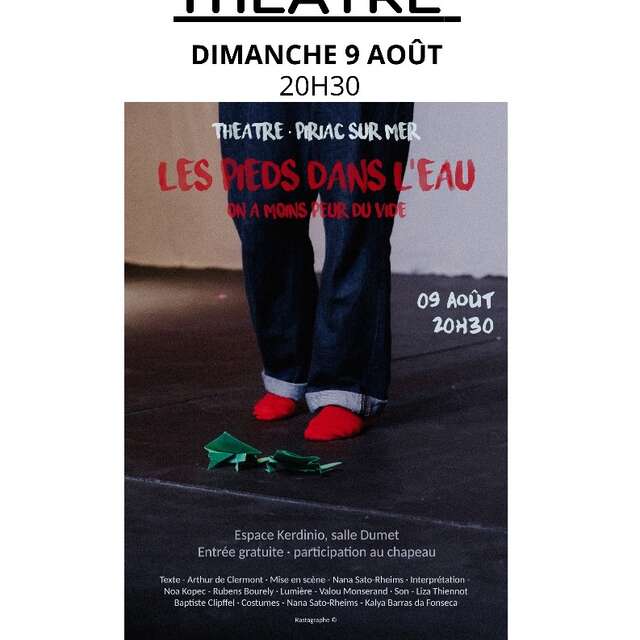 Théâtre Les pieds dans l'eau, on a moins peur du vide
