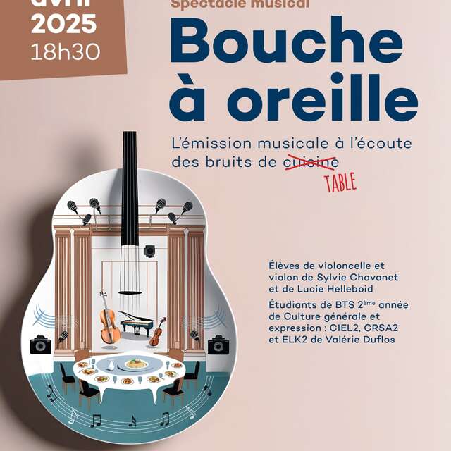 CONCERT | "Bouche à Oreille" émission-spectacle à l’écoute des bruits de cuisine !
