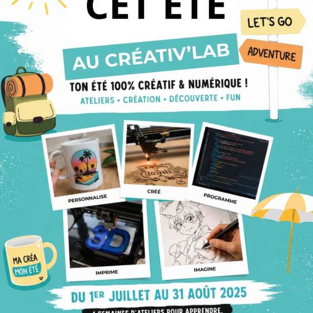 ATELIERS | Viens créer cet été au Créativ'Lab de La Station