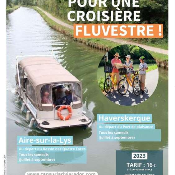 CROISIÈRE FLUVESTRE | EMBARQUEZ POUR UNE CROISIÈRE ENTRE AIRE-SUR-LA-LYS ET HAVERSKERQUE !