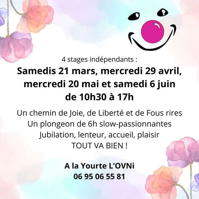 STAGE | Stage Clown Adulte avec Nathalie à la yourte L'OVNI