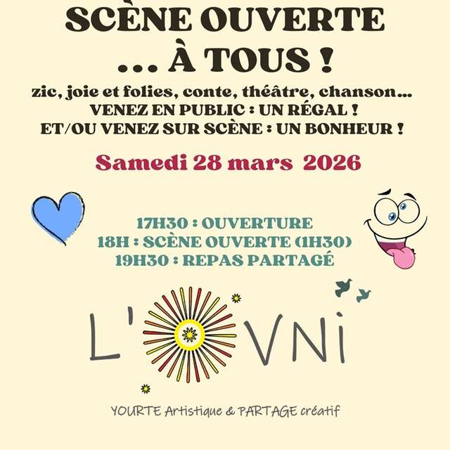 CONCERT | "Scène ouverte" à la yourte l'OVNI