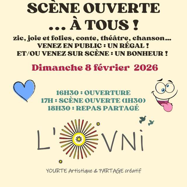 CONCERT | "Scène ouverte" à la yourte l'OVNI