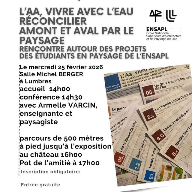 CONFERENCE | Conférence et exposition sur le thème "Vivre avec l'Aa"