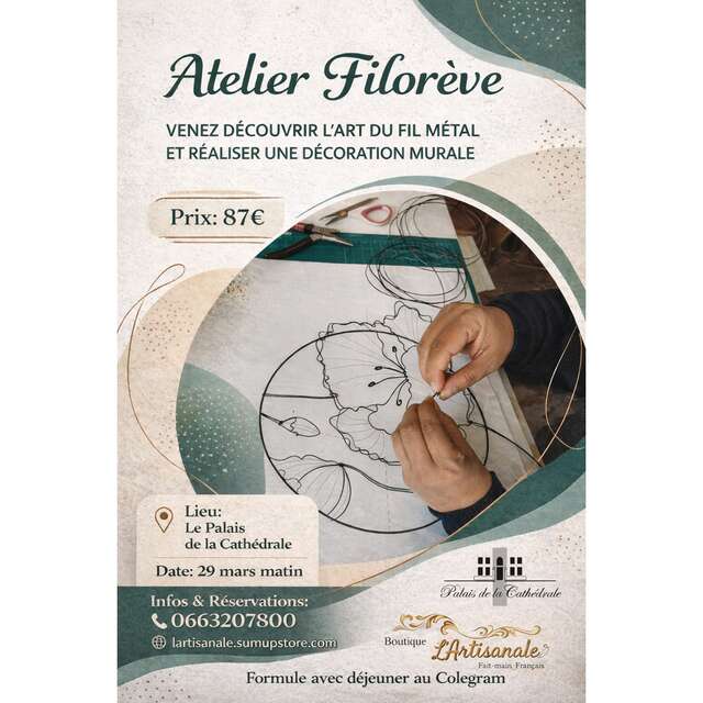 ATELIER | "Filorêve" Décoration murale en fil de fer