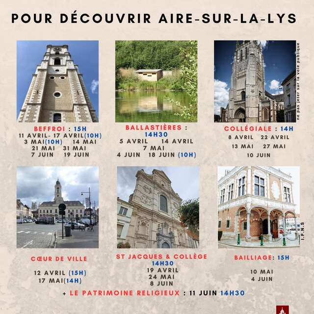 VISITES GUIDEES | 26 visites guidées pour découvrir Aire-sur-la Lys