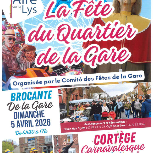 ÉVÉNEMENT | Carnaval et brocante du quartier de la Gare d'Aire-sur-la-Lys