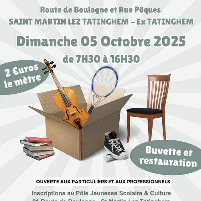 Brocante de l'école Léon Blum de Saint-Martin-lez-Tatinghem