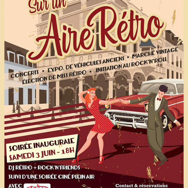 ÉVÈNEMENT | SUR UN AIRE RÉTRO : CONCERTS, EXPO DE VÉHICULES, MARCHÉ VINTAGE ET ROCK'N'ROLL !