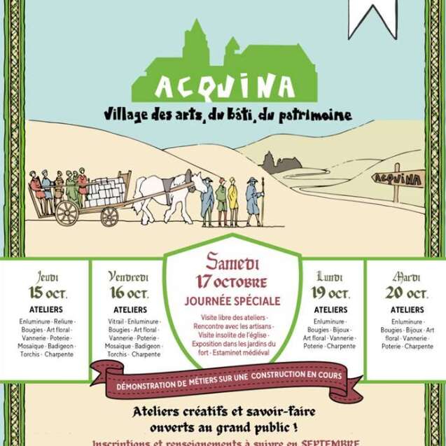 FESTIVAL | ACQUINA, village des arts, du bâti, du patrimoine