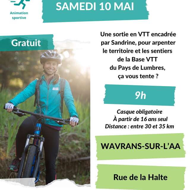 ANIMATION | Sortie VTT de 30 à 35 km (dès 16 ans)