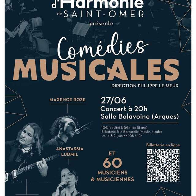 CONCERT | "Comédies musicales" par l'Orchestre d'Haromine de Saint-Omer