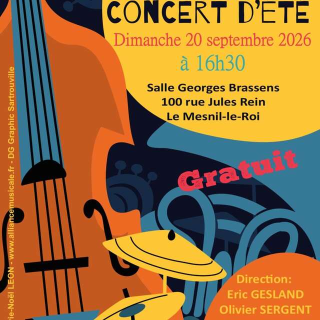 Concert d’été 2026 – L’Alliance Musicale