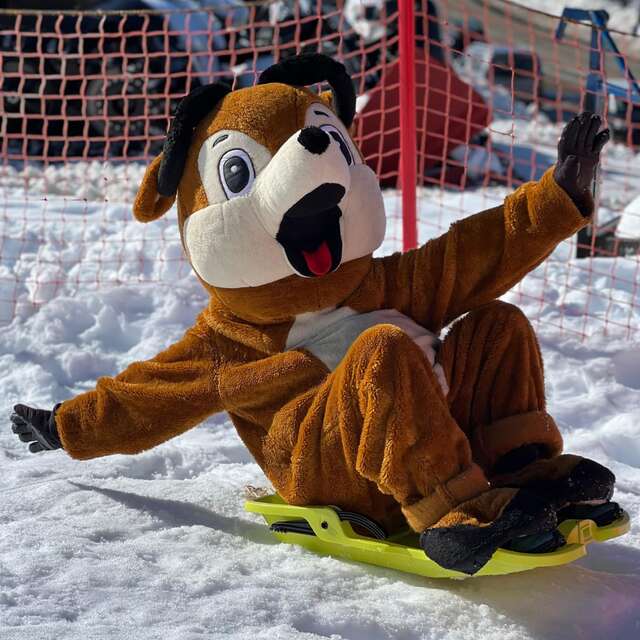 Meeting with Chamy the mascot