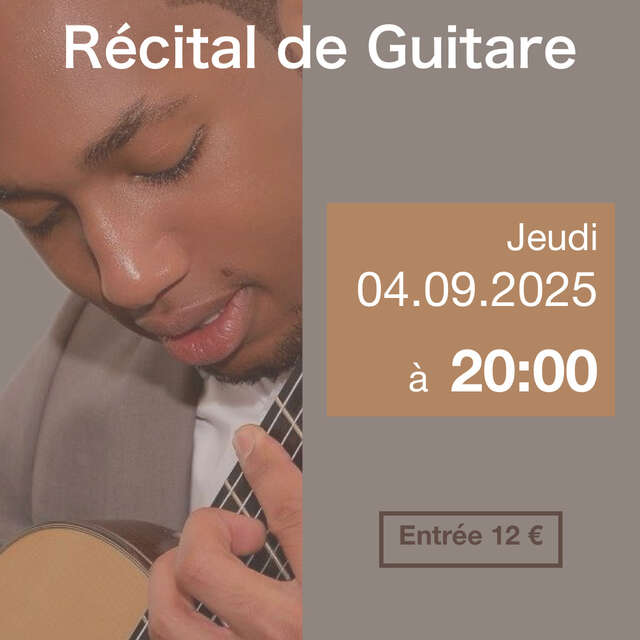 Récital de guitare - Kévin Moindaze