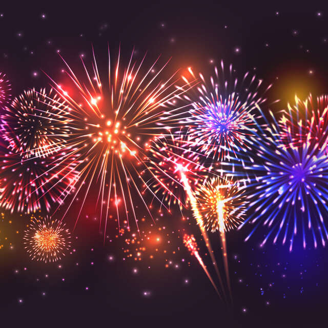 Feu d'artifice de Noël