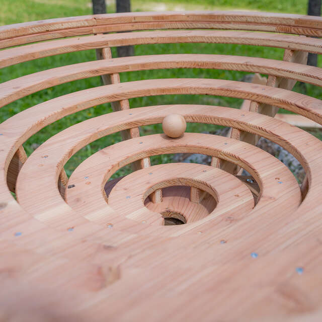 Roule ma boule - parcours de boule en bois