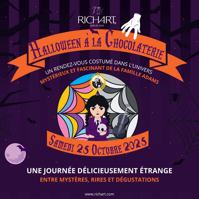 Évènement Halloween  - La famille Addams à la chocolaterie
