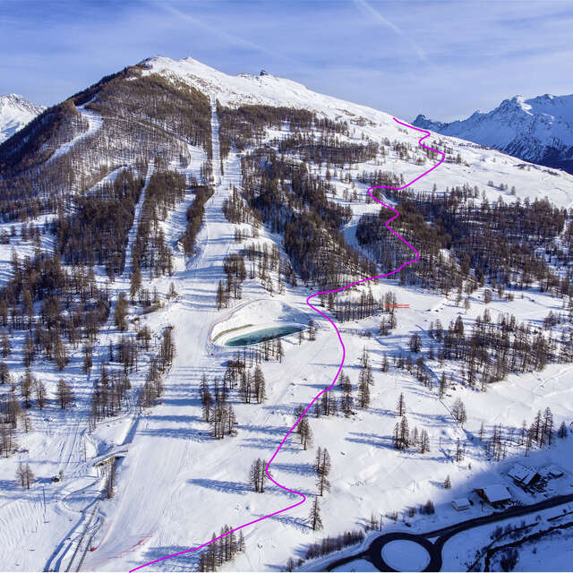 Itinéraire de ski de rando balisé – Molines-en-Queyras