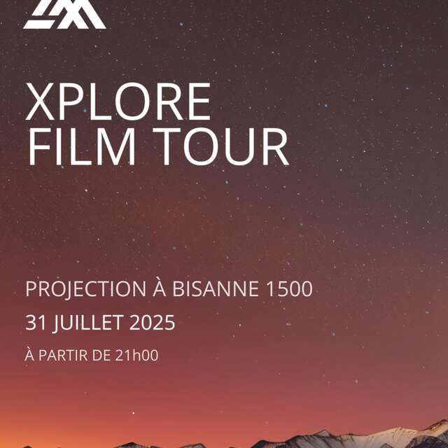 Xplore Alpes Festival Bisanne 1500 - Projection film outdoor