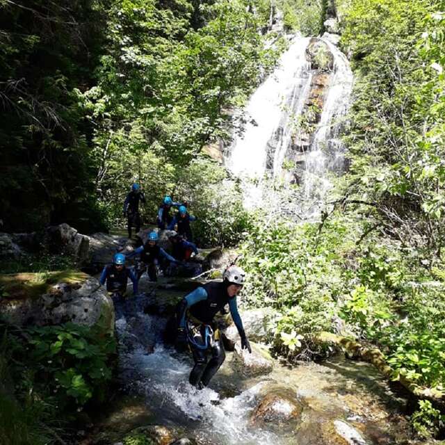 Half ady canyoning in Barberine