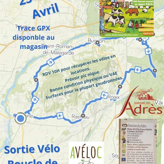 Sortie Vélo : De Ferme en Ferme avec AVÉLOC