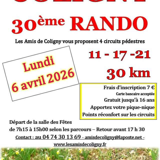30ème Randonnée des Amis de Coligny