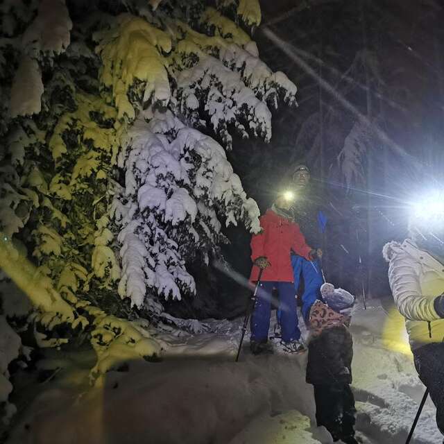 Sneeuwschoenwandelen onder de sterren avec Snocool