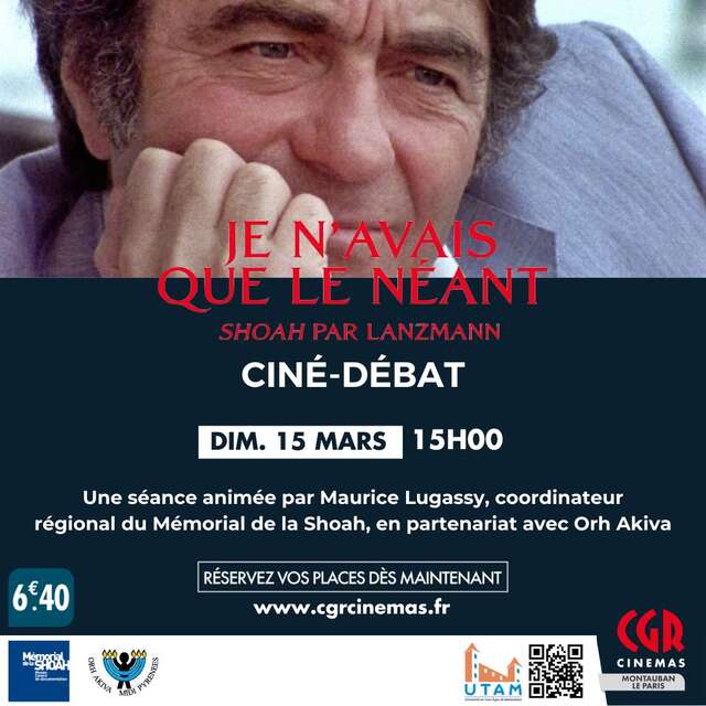 Ciné | Débat - Je n'avais que le néant (Shoah par Lanzmann)
