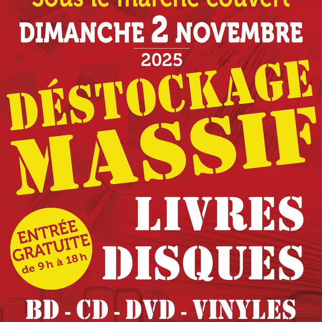 Déstockage Massif Livres-Bd-Vyniles-Cd-Dvd