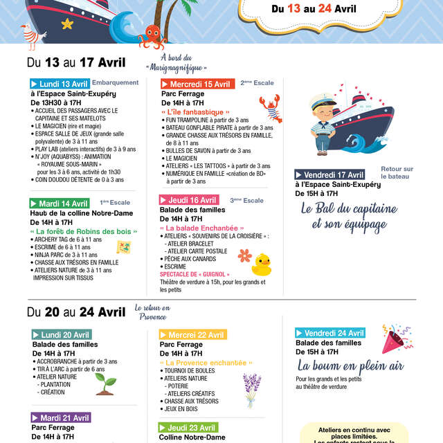 Vacances en fête !