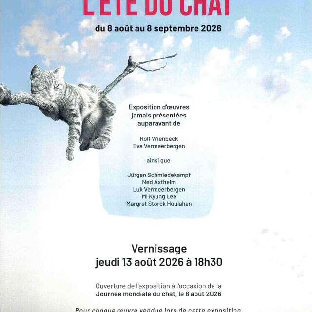Exposition "L'été du chat" à la Baume des Pèlerins