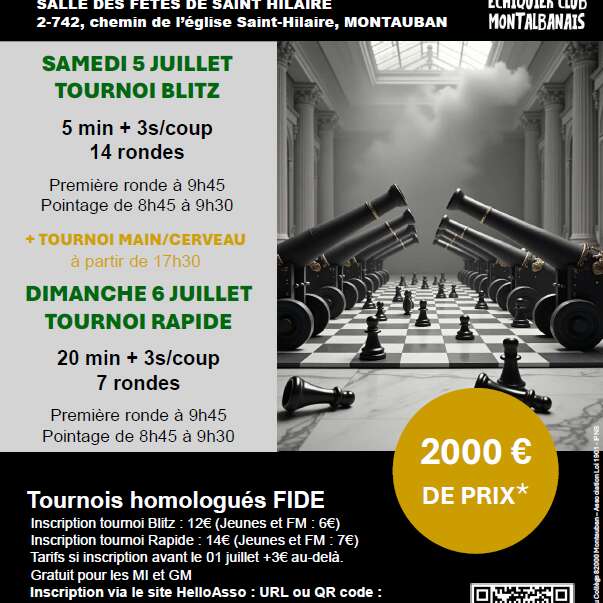 Tournois d'Echecs - 400 coups