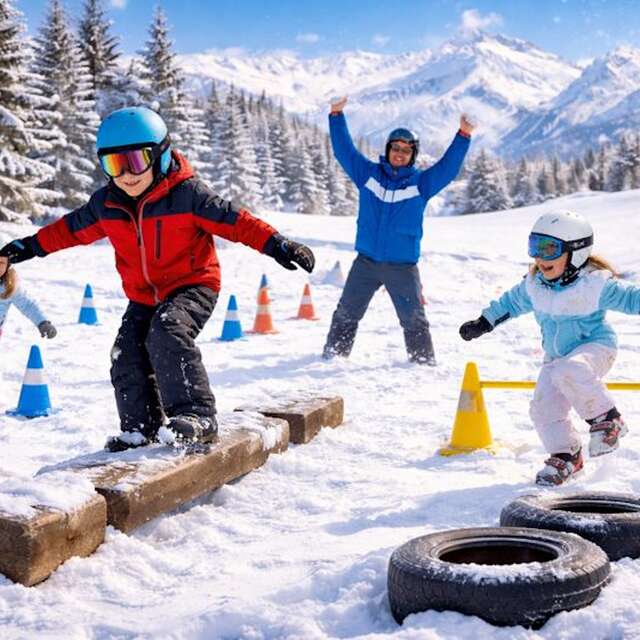 Eisiger Agility-Parcours