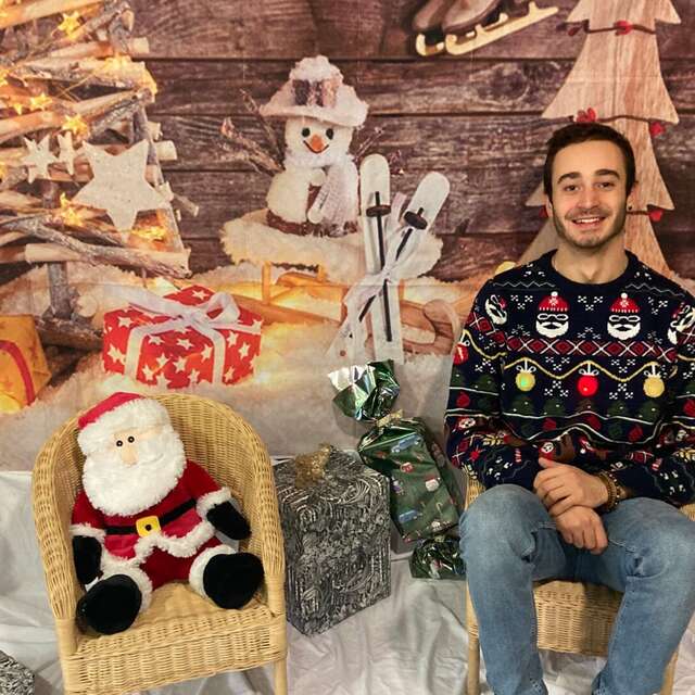 Séance maquillage et photo de Noël