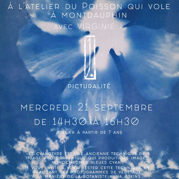 Atelier Cyanotype à l'Atelier du Poisson qui Vole avec Virginie J