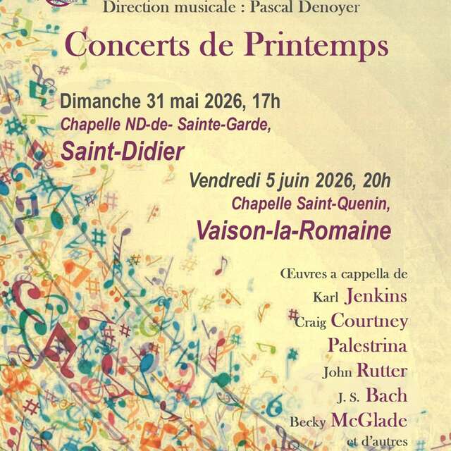 Spring concert by Ensemble Vocal Grimaud