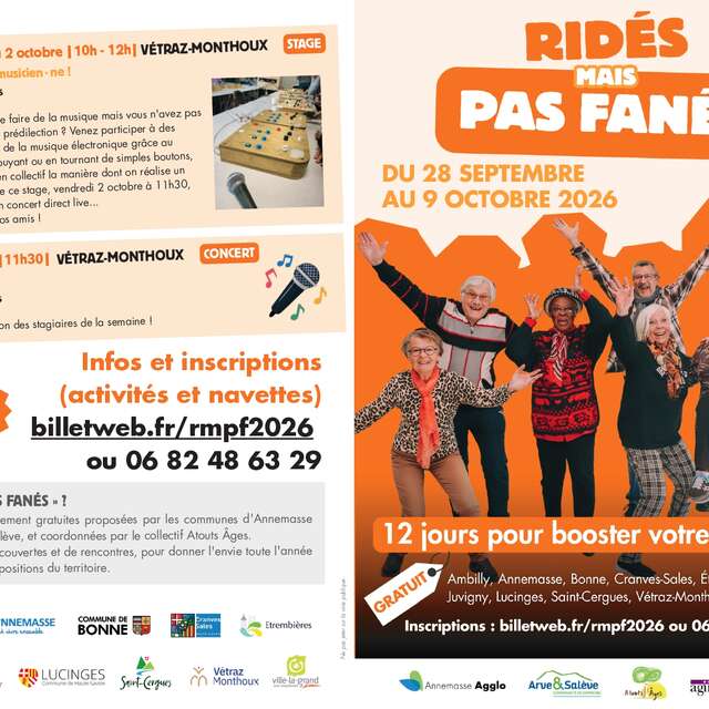 Ridés mais pas fanés 2026