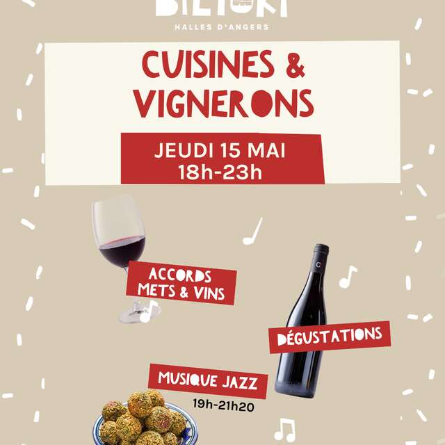 Cuisines & Vignerons aux Halles Coeur de Maine - Biltoki