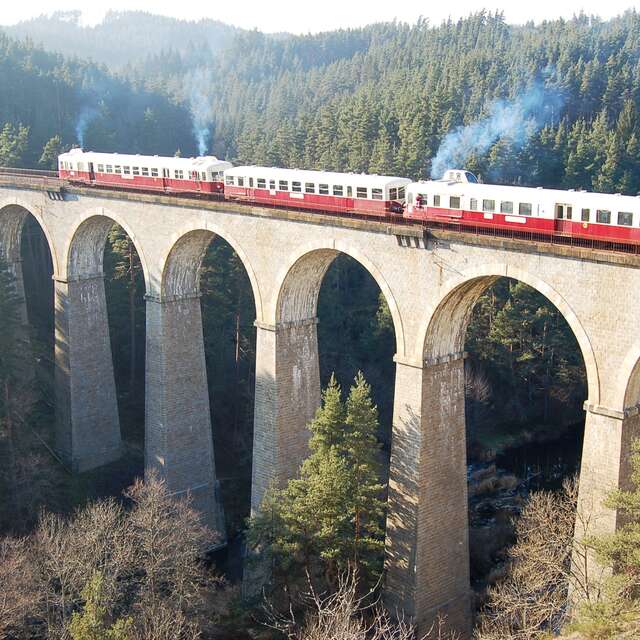 Balade en train touristique dans le Haut-Forez