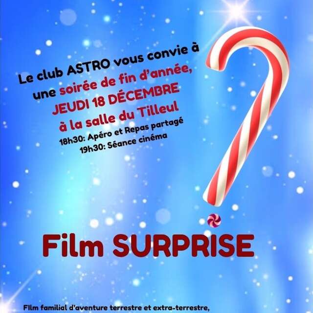 Soirée de fin d'année "Film surprise"