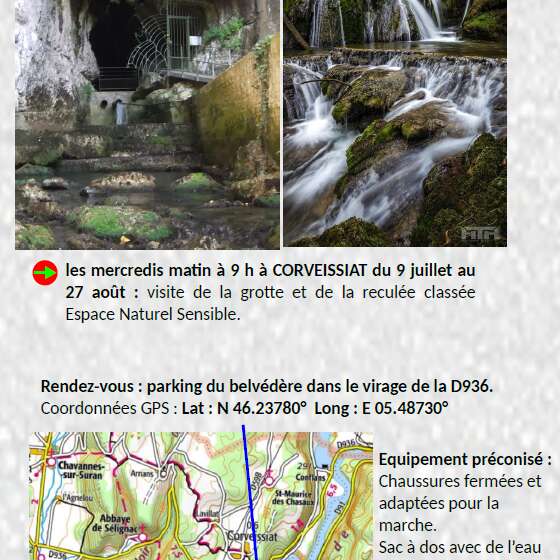 Sur les chemins de l'eau à Corveissiat